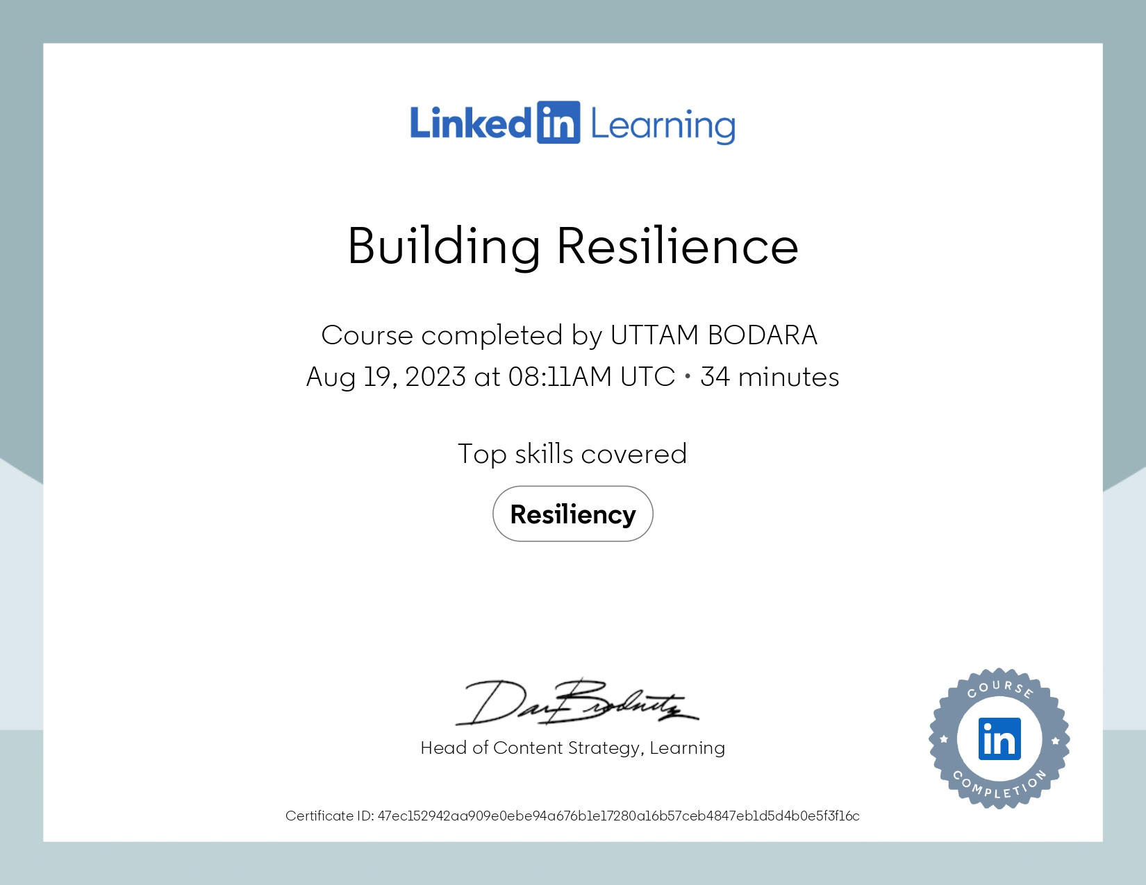 LinkedIn Certification